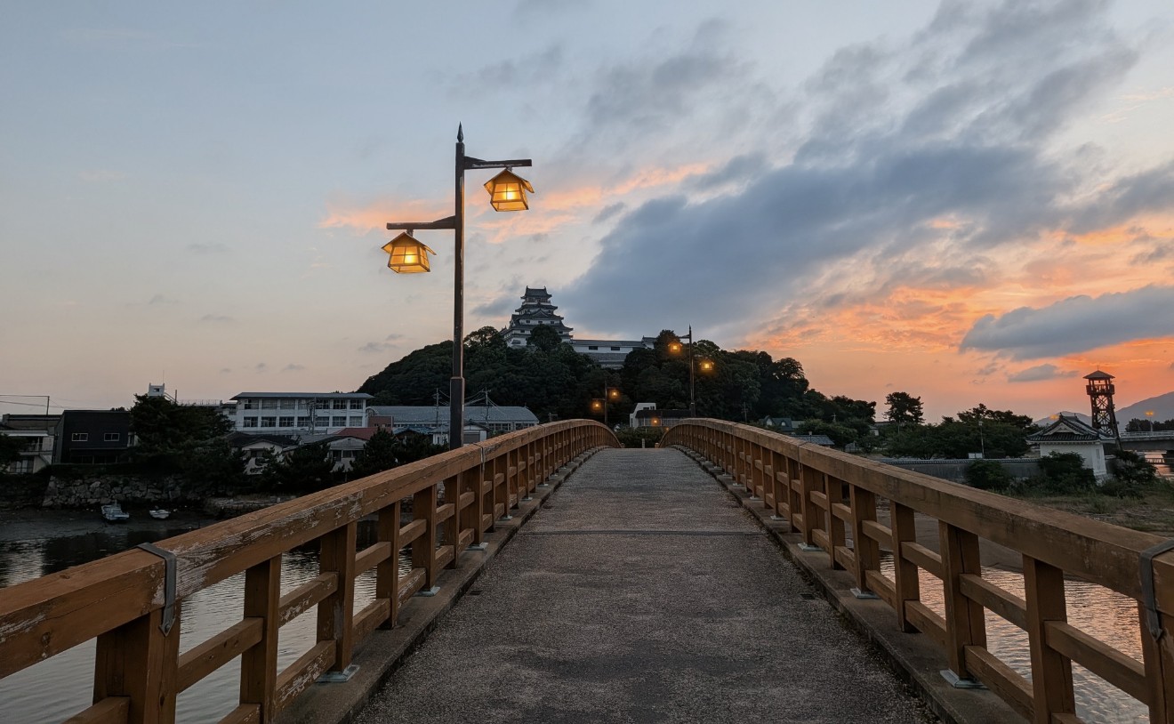 城内橋から見た唐津城