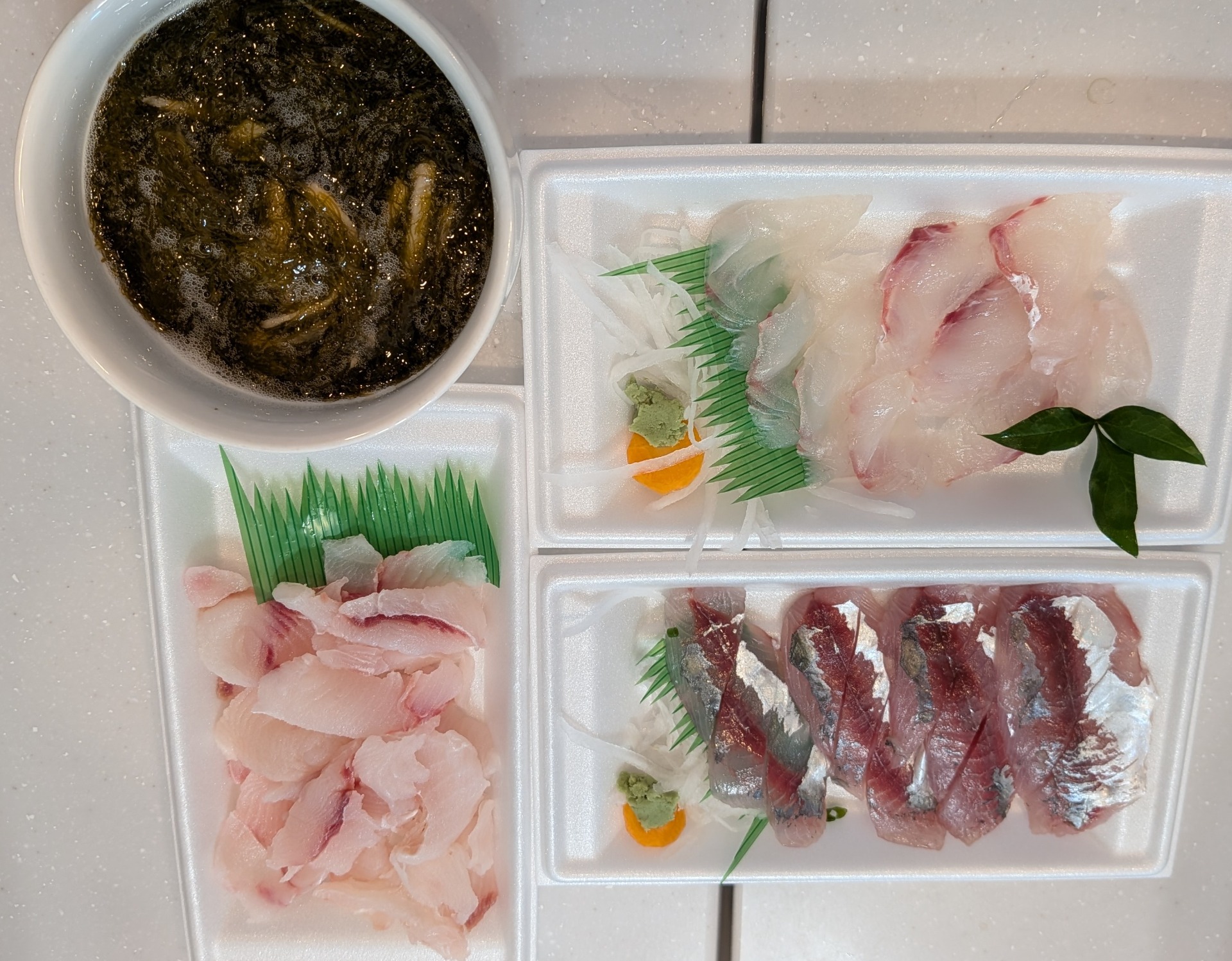 鯉・鯛・鯵・もずく酢